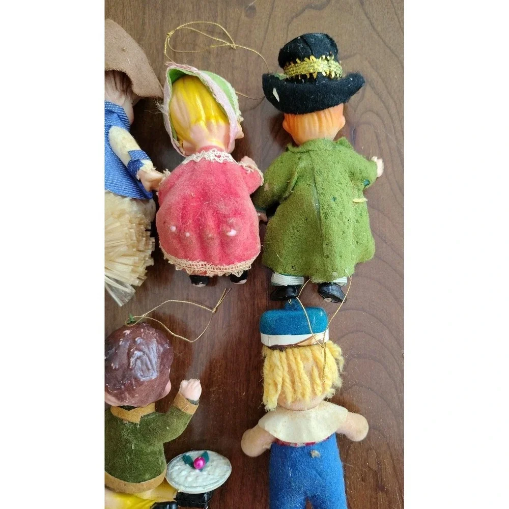 Vintage Grants/Peoples Nursery Rhyme Ornaments Set Lot‎ 7